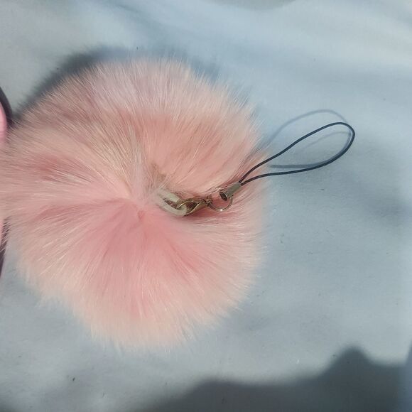 iPhone 11 Pro Max Pink Phone Case with Pom Pom - Picture 2 of 3